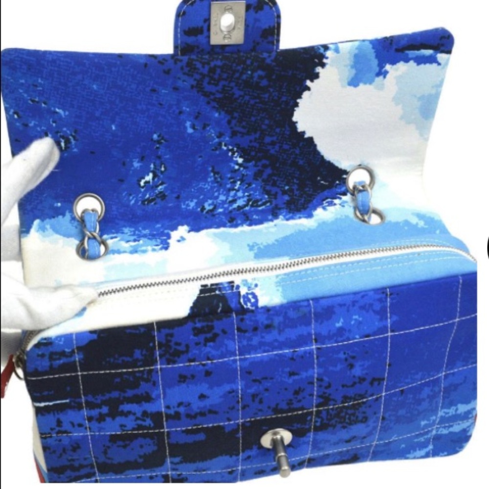 Chanel Surf Wave handbag Authentic Purse ocean - Picture 5 of 9